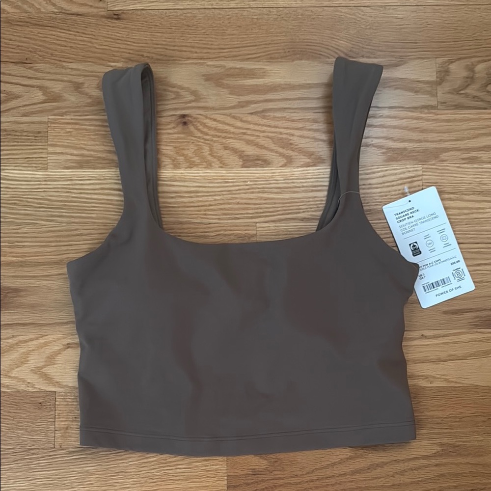 Athleta Transcend Square Neck Crop Bra